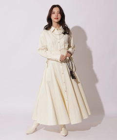 Apuweiser-riche(アプワイザー・リッシェ) |サイドレースアップシャツワンピース