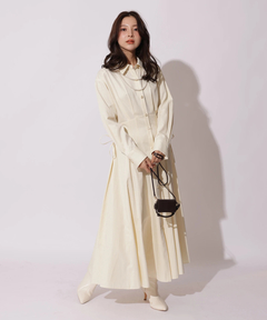 Apuweiser-riche(アプワイザー・リッシェ) |サイドレースアップシャツワンピース