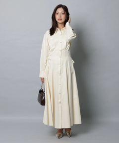 Apuweiser-riche(アプワイザー・リッシェ) |サイドレースアップシャツワンピース