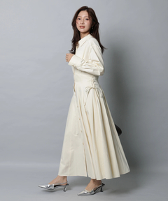 Apuweiser-riche(アプワイザー・リッシェ) |サイドレースアップシャツワンピース