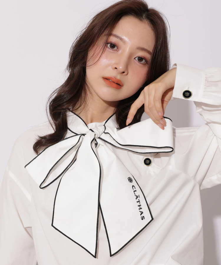 CLATHASコラボ〉ボウタイパフスリーブブラウス | シャツ・ブラウス