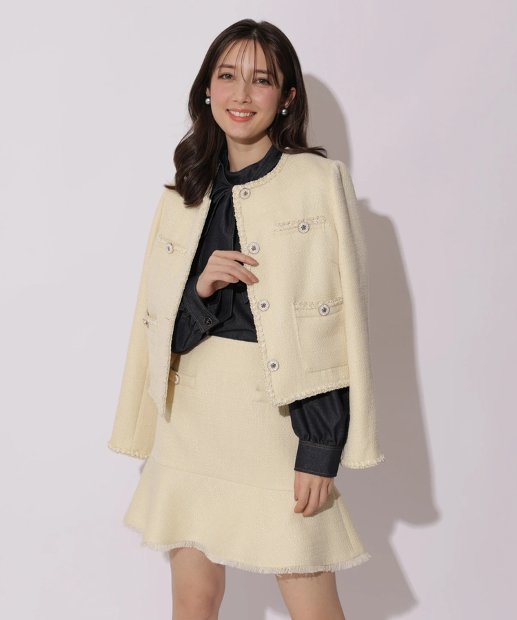 CLATHASコラボ〉ツイードミニスカート | スカート | Apuweiser-riche