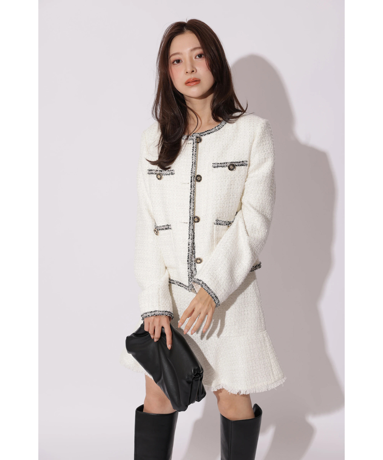 CLATHASコラボ〉ミックスツイードジャケット | ジャケット | Apuweiser