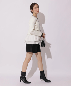 Apuweiser-riche(アプワイザー・リッシェ) |配色ケーブルティアードアンサンブル