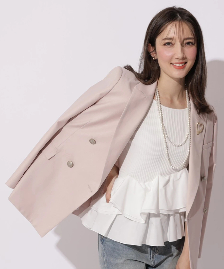 Apuweiser-riche(アプワイザー・リッシェ) |ハートブローチテーラージャケット