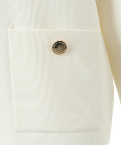 Apuweiser-riche(アプワイザー・リッシェ) |バイカラーショルダーリボンニットジャケット