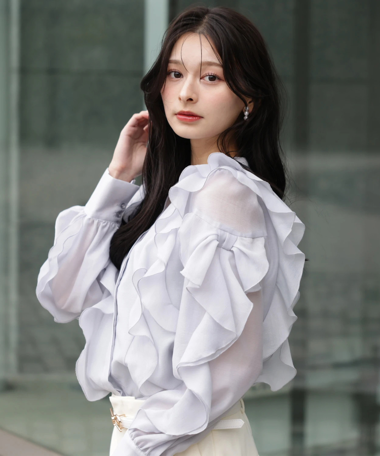 袖リボンフリルブラウス | シャツ・ブラウス | Apuweiser-riche