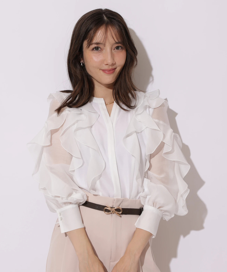 袖リボンフリルブラウス | シャツ・ブラウス | Apuweiser-riche