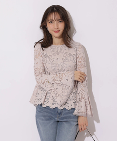 Apuweiser-riche(アプワイザー・リッシェ) |ペプラムレースブラウス