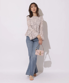 Apuweiser-riche(アプワイザー・リッシェ) |ペプラムレースブラウス