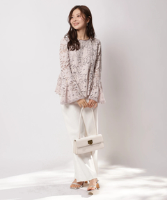 Apuweiser-riche(アプワイザー・リッシェ) |ペプラムレースブラウス