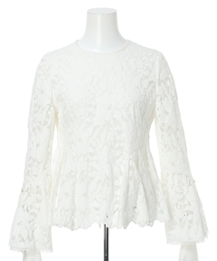 Apuweiser-riche(アプワイザー・リッシェ) |ペプラムレースブラウス