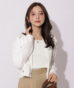 WEB LIMITED]オフショルリボンドッキングニット | ニット | Rirandture