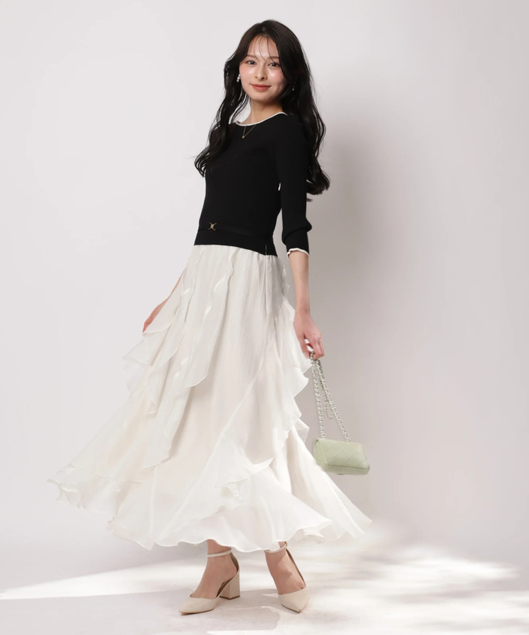 新品タグ付 Apuweiser-rishe 小花プリントアンサンブル Apuweiser-riche 美人百花4月号掲載 │【公式通販】Arpege story