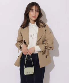 Apuweiser-riche(アプワイザー・リッシェ) |レース衿ロゴショートニット