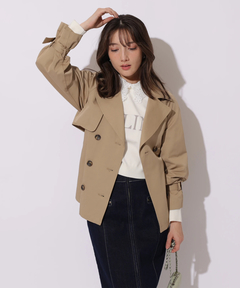 Apuweiser-riche(アプワイザー・リッシェ) |レース衿ロゴショートニット