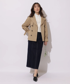 Apuweiser-riche(アプワイザー・リッシェ) |レース衿ロゴショートニット