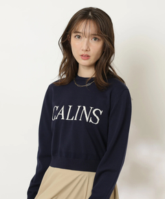 Apuweiser-riche(アプワイザー・リッシェ) |レース衿ロゴショートニット