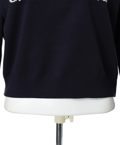 Apuweiser-riche(アプワイザー・リッシェ) |レース衿ロゴショートニット