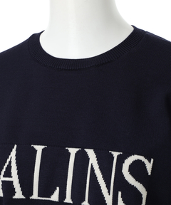 Apuweiser-riche(アプワイザー・リッシェ) |レース衿ロゴショートニット