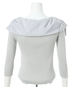 Apuweiser-riche(アプワイザー・リッシェ) |オフショルアシメリボンニット