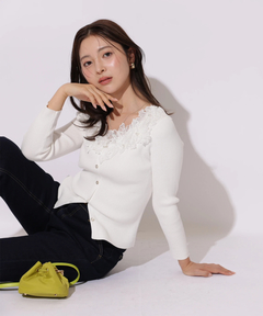 Apuweiser-riche(アプワイザー・リッシェ) |デコルテエンブロイダリーニット