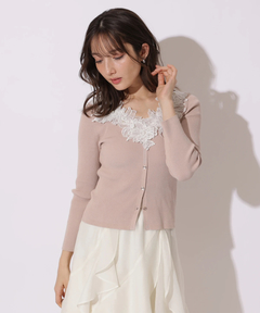 Apuweiser-riche(アプワイザー・リッシェ) |デコルテエンブロイダリーニット