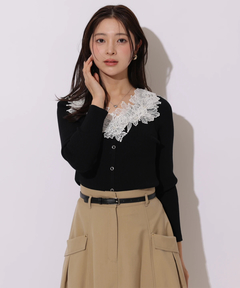 Apuweiser-riche(アプワイザー・リッシェ) |デコルテエンブロイダリーニット