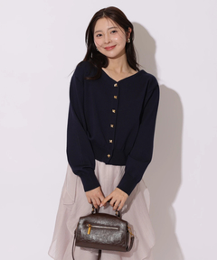 Apuweiser-riche(アプワイザー・リッシェ) |前後2WAYペールトーンニット