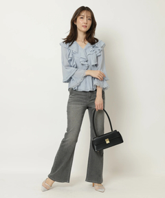 Apuweiser-riche(アプワイザー・リッシェ) |レースディテールフリルブラウス