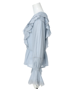 Apuweiser-riche(アプワイザー・リッシェ) |レースディテールフリルブラウス