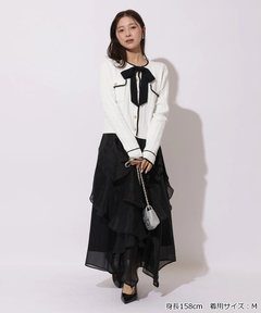 Apuweiser-riche(アプワイザー・リッシェ) |2wayリボンパイピングカーデ