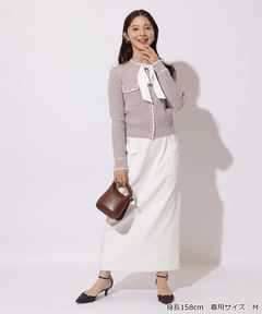 Apuweiser-riche(アプワイザー・リッシェ) |2wayリボンパイピングカーデ