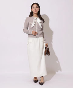 Apuweiser-riche(アプワイザー・リッシェ) |2wayリボンパイピングカーデ