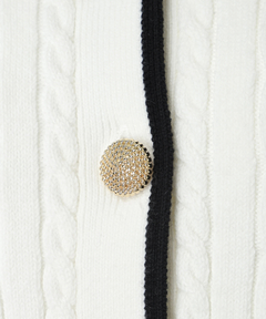 Apuweiser-riche(アプワイザー・リッシェ) |2wayリボンパイピングカーデ