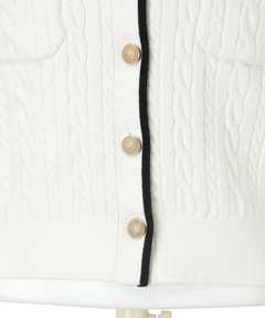 Apuweiser-riche(アプワイザー・リッシェ) |2wayリボンパイピングカーデ