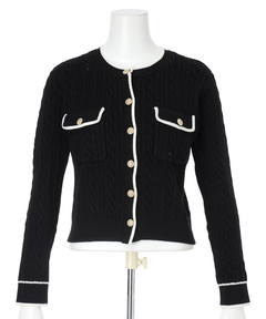 Apuweiser-riche(アプワイザー・リッシェ) |2wayリボンパイピングカーデ