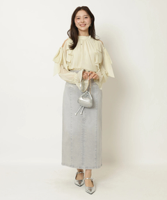 Apuweiser-riche(アプワイザー・リッシェ) |【Arpege story限定】楊柳フリルブラウス