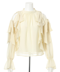 Apuweiser-riche(アプワイザー・リッシェ) |【Arpege story限定】楊柳フリルブラウス