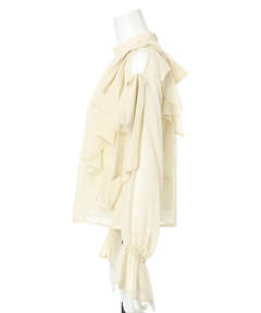 Apuweiser-riche(アプワイザー・リッシェ) |【Arpege story限定】楊柳フリルブラウス