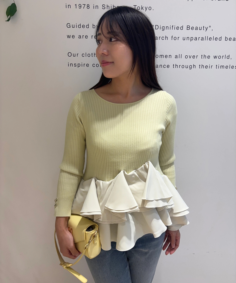 裾ひらりんリブニット | ニット | Apuweiser-riche（アプワイザー