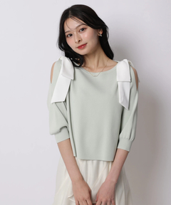 Apuweiser-riche(アプワイザー・リッシェ) |ダブルリボンスリットニット