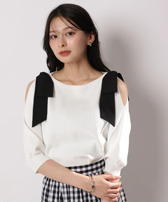 Apuweiser-riche(アプワイザー・リッシェ) |ダブルリボンスリットニット