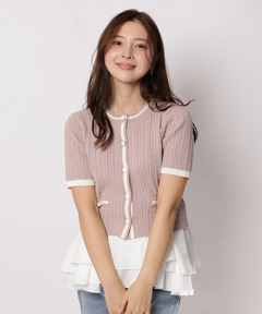 レッセ♡ファーツキニットストール（アプワイザー リッシェ、エフデ好きな方も） elegancese｜Square fringe カシミヤ ストール マフラー ニット