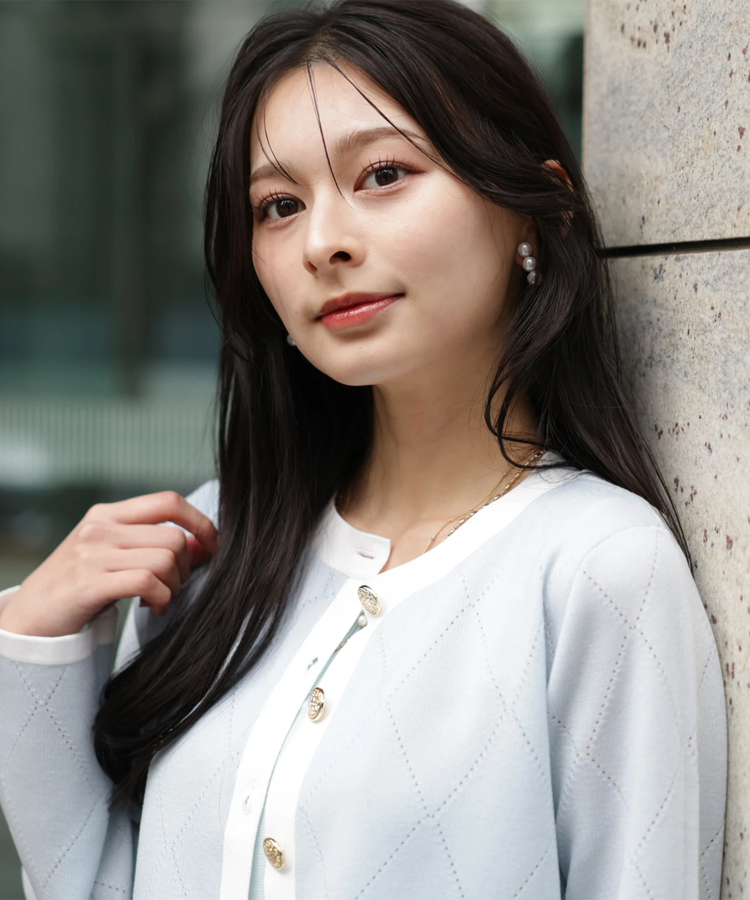 アイレットシアーニットカーディガン | カーデ | Apuweiser-riche