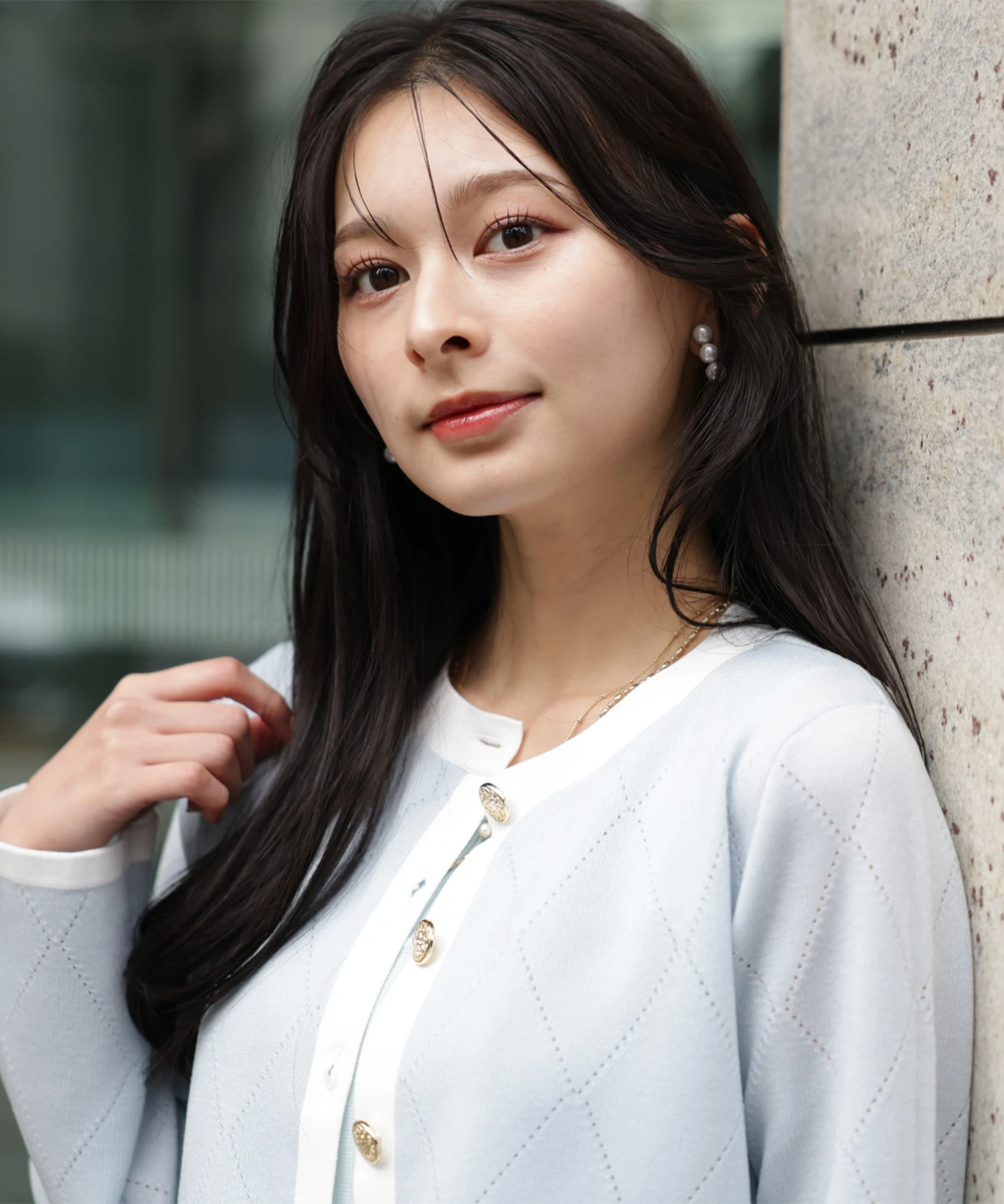 アイレットシアーニットカーディガン | カーデ | Apuweiser-riche