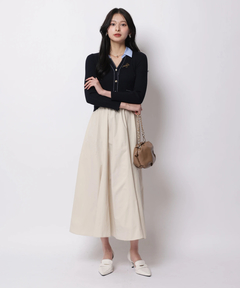 Apuweiser-riche(アプワイザー・リッシェ) |配色ステッチカーデドッキングワンピース