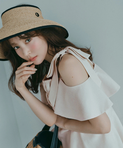 Apuweiser-riche(アプワイザー・リッシェ) |[SETUP対応]ショルダーリボンぺプラムトップス