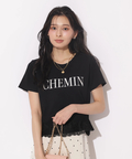 WEB LIMITED]レーストリム刺繍ロゴTシャツ | Tシャツ・カットソー
