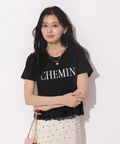 WEB LIMITED]レーストリム刺繍ロゴTシャツ | Tシャツ・カットソー